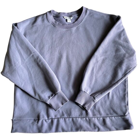 Athleta RetroPlush Crewneck Pullover Sweatshirt with Zip Pocket - Picture 1 of 11